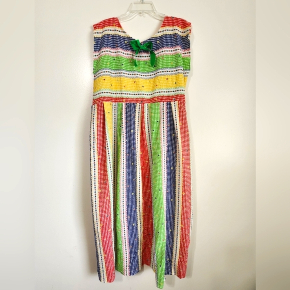 Colorful Striped Maxi Dress